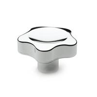 GN 5337.4 Star Knob Plastic Chrome-Plated